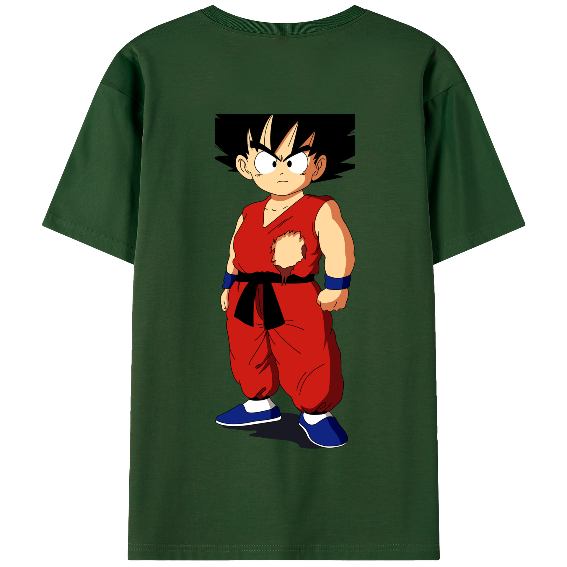 （画像用） ドラゴンボール 孫悟空（そん ごくう）Son Goku カカロット DRAGON BALL Kakarotto 綿100％半袖Tシャツ（背面プリント）